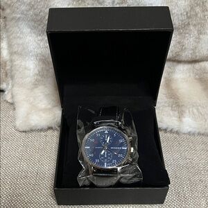 Men’s Blue Dial Chronograph Watch